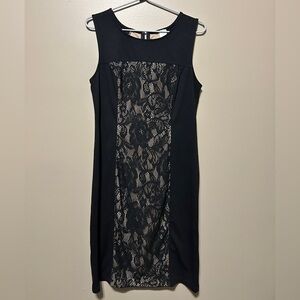Chic Black Lace Mini Dress